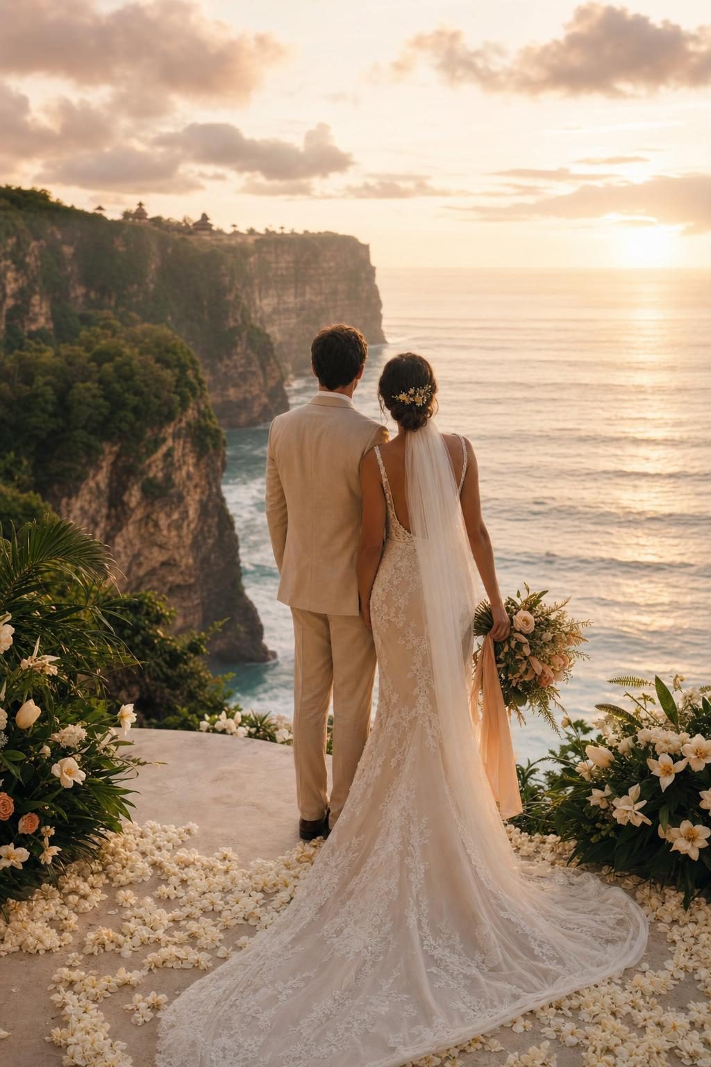 A clifftop terrace above the ocean in Uluwatu