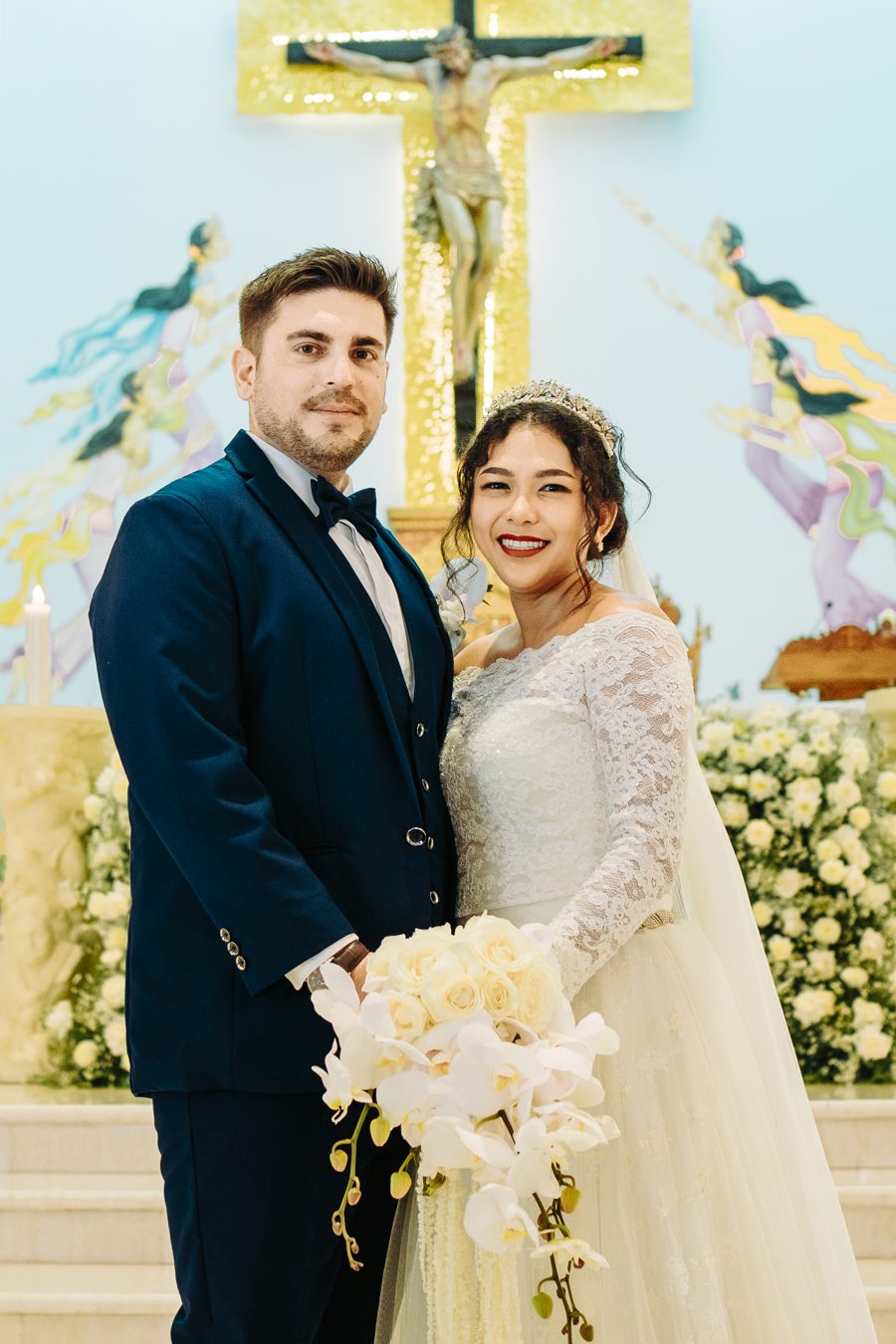 Yoan & Loïc - Catholic church ceremony & private villa reception, Canggu